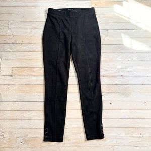 Talbots black/brown plaid Skinny Ankle legging pants size XS Womens